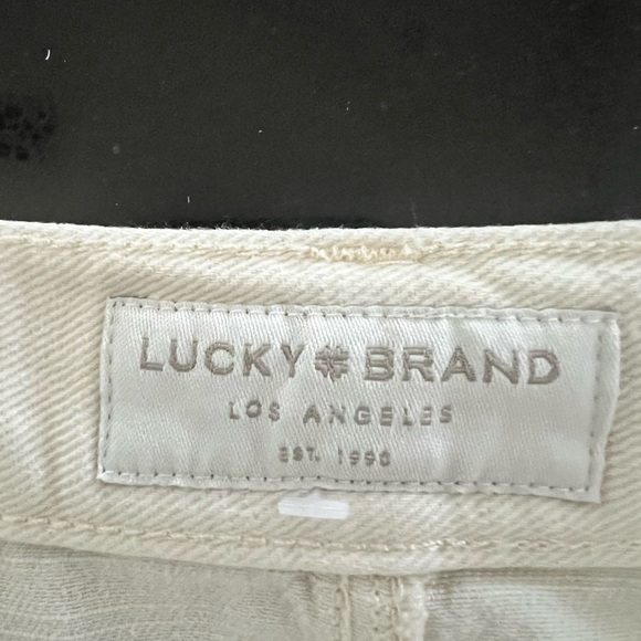 Lucky brand Utility mini skirt with belt 30” waist 16” length cotton belted - Picture 5 of 10